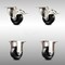 Service Caster 3 Inch 316SS Soft Rubber Wheel Swivel Top Plate Caster Lock Brake 2 Rigid, 2PK SCC-SS316TTL20S314-SRS-2-R-2 - alternate 1